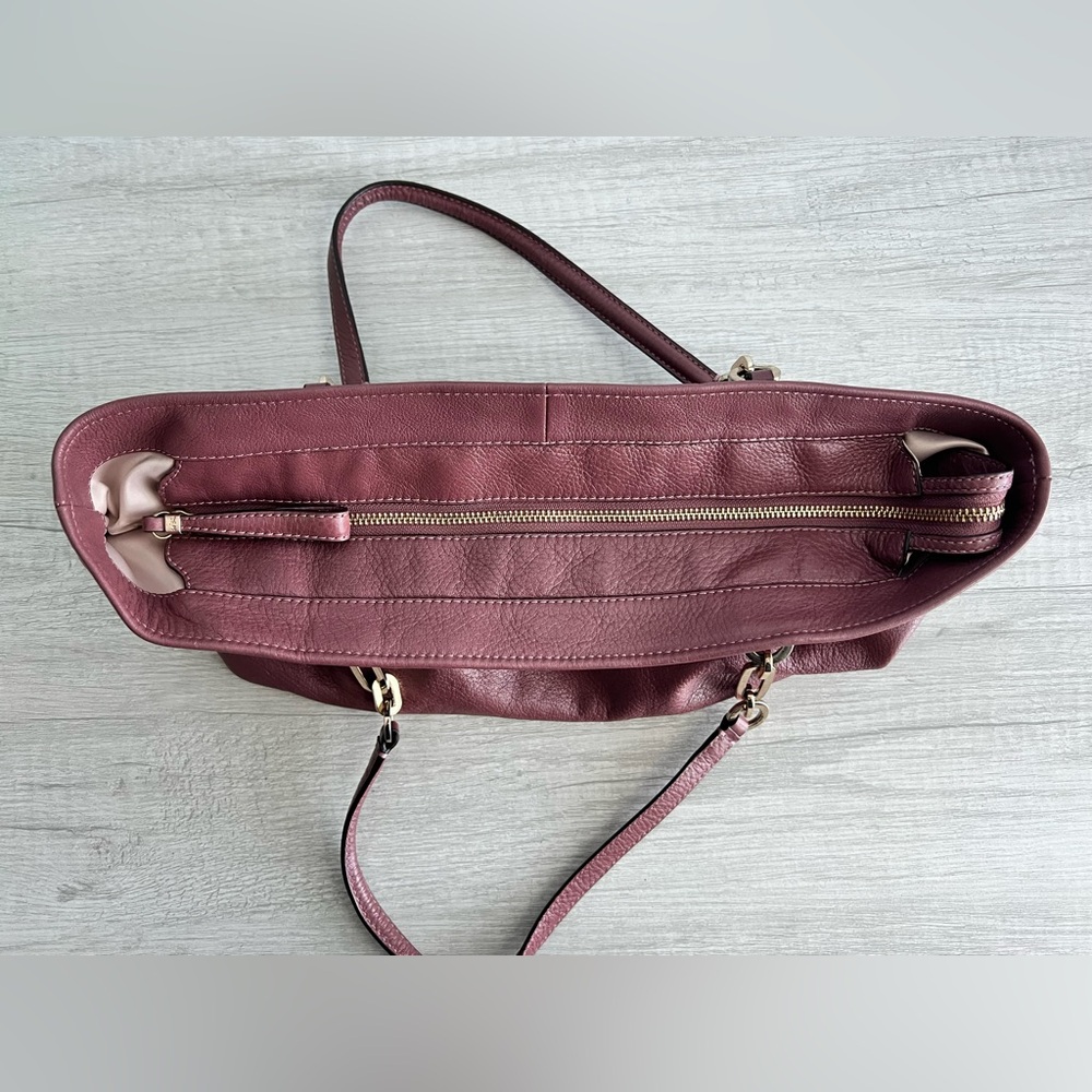 Coach Pebbled Leather Madison Tote with Original Duster - Picture 12 of 14